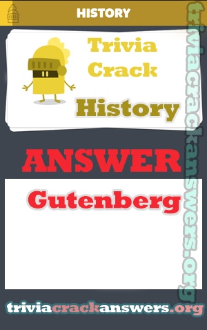 Trivia crack History answers